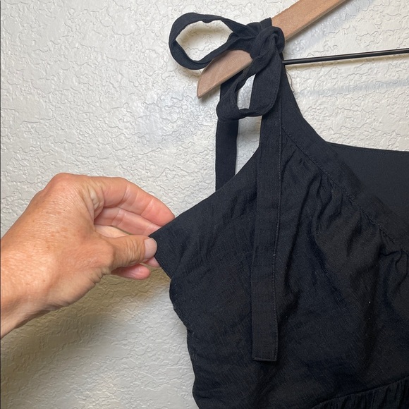 Express Elegant Black Tie-Strap Dress Size Large - Picture 5 of 8